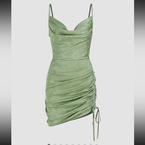 NWT- Satin Floral Jacquard Mini Dress